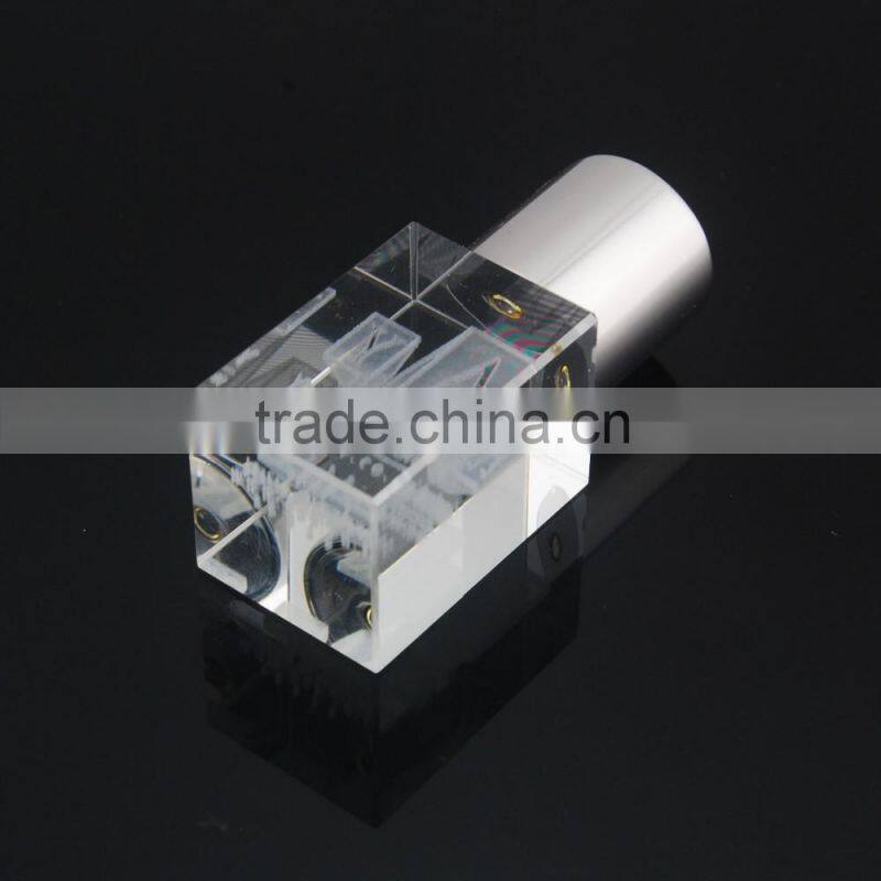 3D Laser Engraved Logo Usb Flash Drive Usb 2.0 Flash Drive Memory Stick Crystal Pen Drive
