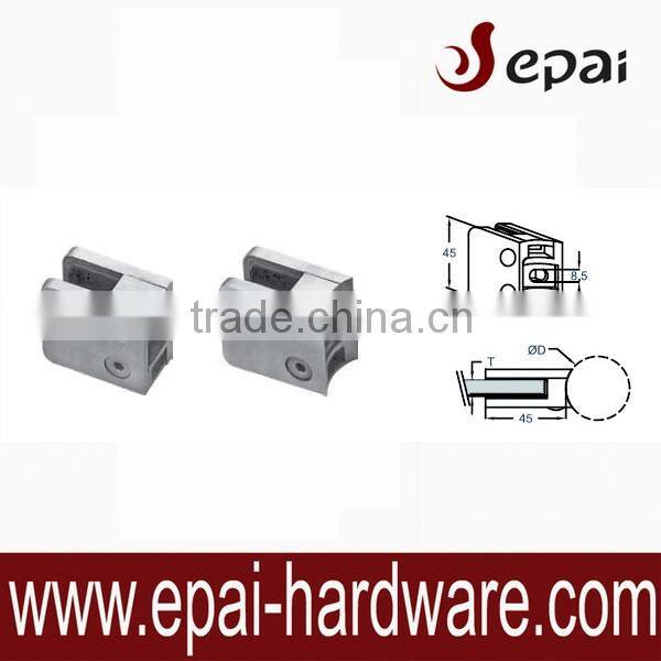 stainless steel pipe clamps for railing glass clamp for 6-17.52mm glass