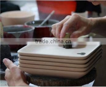 Western Food Tray Impression Wind 8 Inches Of Bone China Tableware yxf001