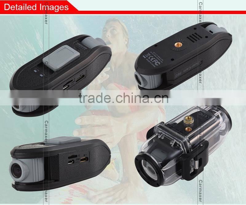 2016 New style NTK96650 manual car dvr fhd dvr ourdoor camrea dual lens action camera dvr