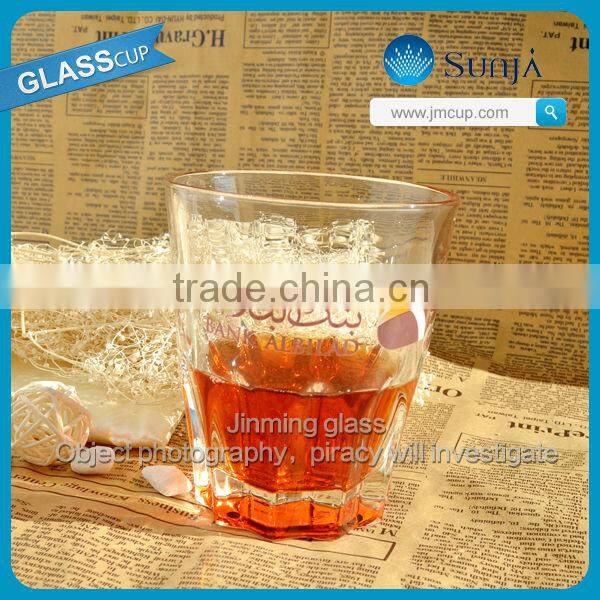 New product colored bottom martini glass drinking tumbler glass drinking tumbler glass