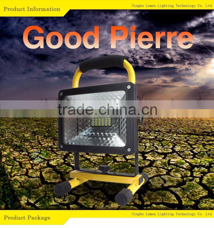 High Quality Waterproof Portable 30W Rechargeable Outdoor Led Flood Light