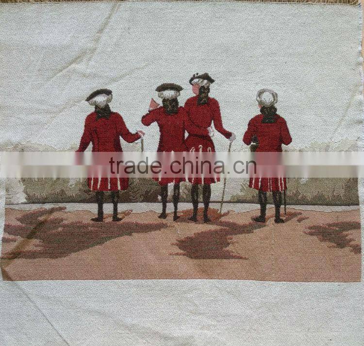 jacquard cushion polycotton cushion for home &hotel decoration &promotion&gift white rose design-37