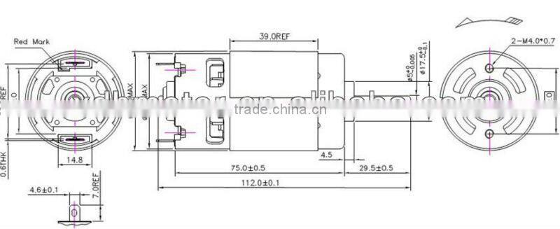 Paper shredder motors RS-7912SHF, coffee machine motors, juicer motor