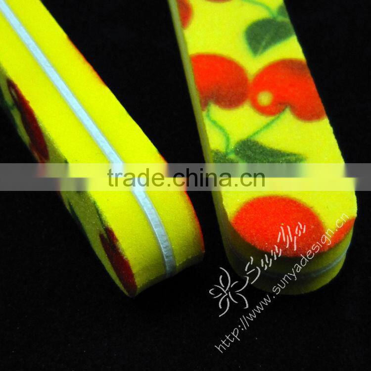Professional&Creative new product Beautiful printed Waterproof sponge nail file