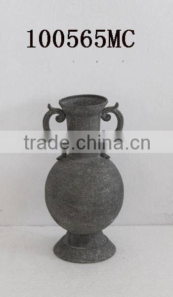 100565MC Wholesale antique cast iron flowers vase