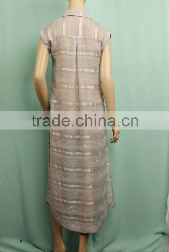 2016 Cutaway stiff collar dress shirt pattern open shirts design ladies