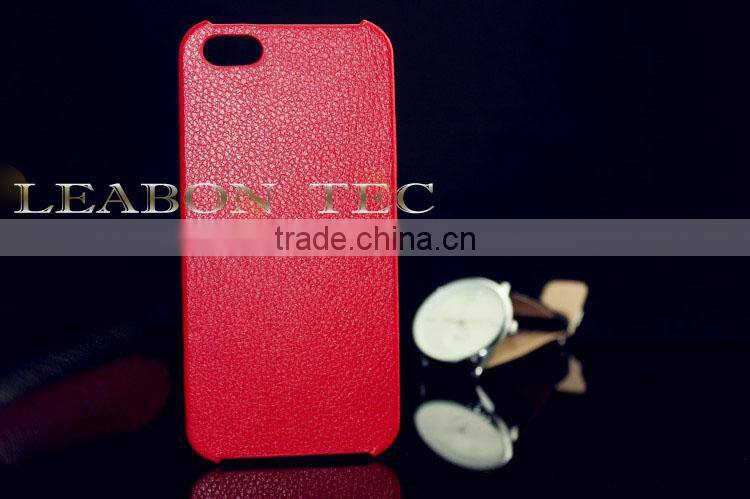 genuine leather phone case, ultra slim hard back case for iphone 5 5s, factory price