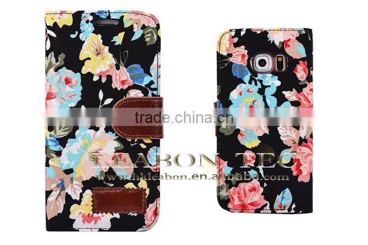 2015 Full protective smart mobile phone case cheap price leather phone case for Samsung Galaxy S6