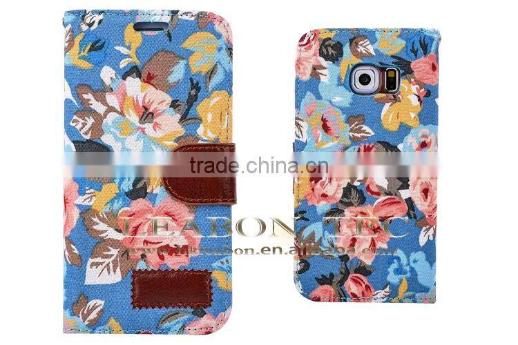 2015 Full protective smart mobile phone case cheap price leather phone case for Samsung Galaxy S6