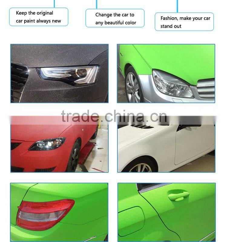 Self Adhesive White Matt Glitter Car Body Wrap Silver Vinyl Sticker Roll