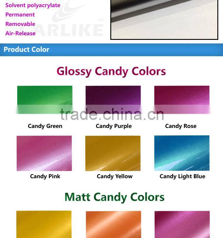 CARLIKE Matt Green Candy Color Vinyl For Car Body Wrapping Foil Design