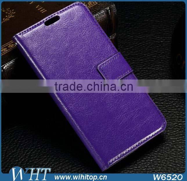 Crazy Horse Skin for Lumia 640 Flip Cover Case with Card Holder, for Nokia Lumia 640 Leather Case