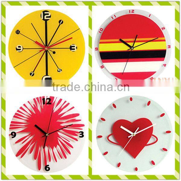 Customized acrylic wall clock with creativity and artistry