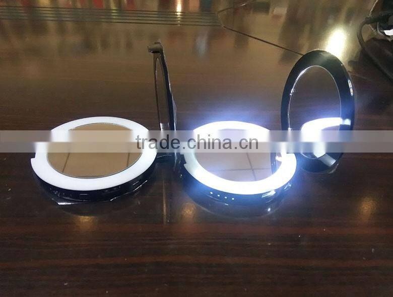 Hot sales fashion gift rohs power bank mirror 2600mah