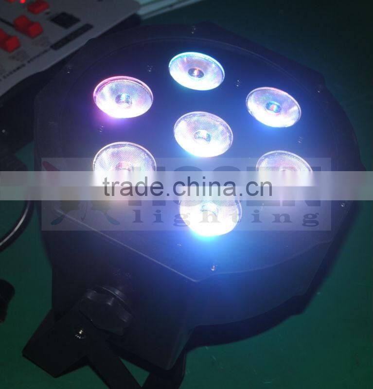 RGBWA 4in1 7x15w High Power smart flat led par light