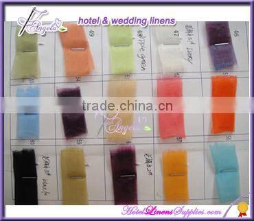 light blue wholesale organza table runners for wedding table decorations