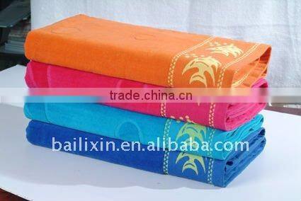 100% cotton high quality towel/bath towel/beach towel