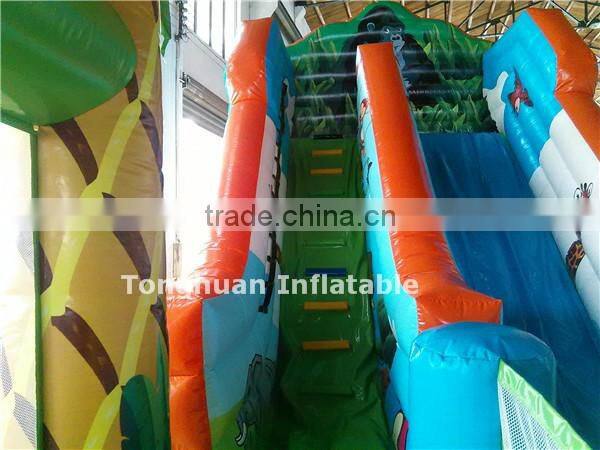 Funny inflatable bouncer slide toys for kids