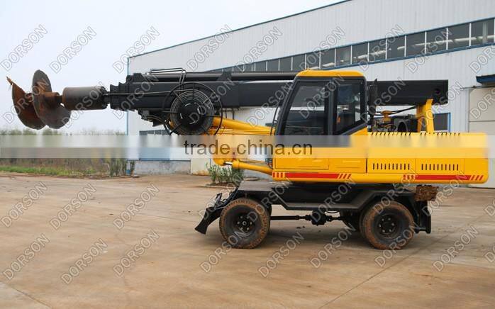wheel rotary drilling rig for soil, clay layer, fill soil, powder soil etc