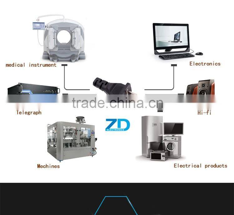 Chinese 2pin flat electrical male to IEC power wire
