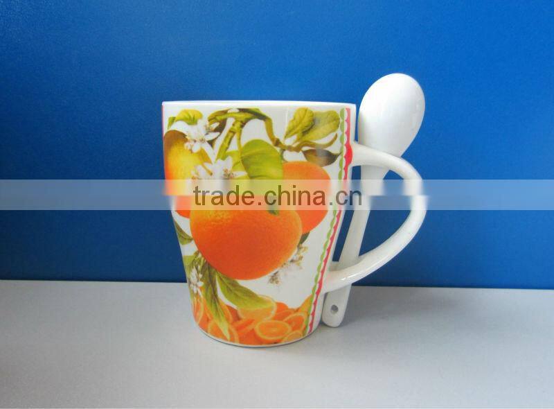 11oz white ceramic mug wholesales ceramic mug ring