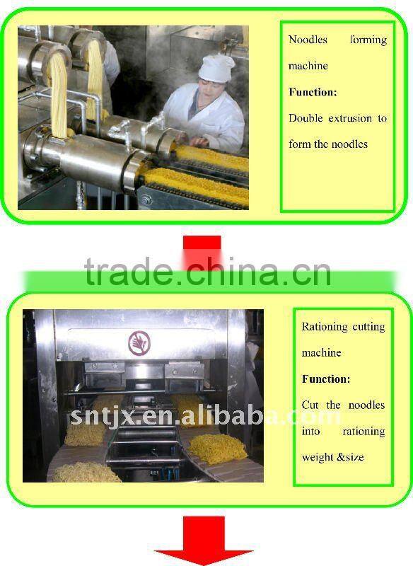 Autoamtic extruding non-fried instant noodle making machine/production line