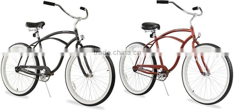 26" brown single speed beach cruiser bike/wholesale cruiser bikes/cruiser bicicleta for sale (PW-B26365)