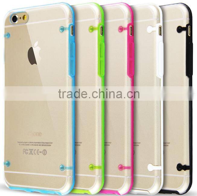 Transparent clear Soft TPU Cell Phone Case For iphone