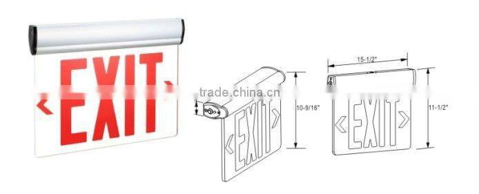 CK-200SR UL cUL edge lit led exit sign
