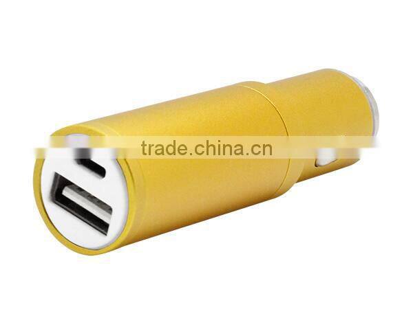 1000mah power bank car charger 2in1 function 5V 1A car charger power bank