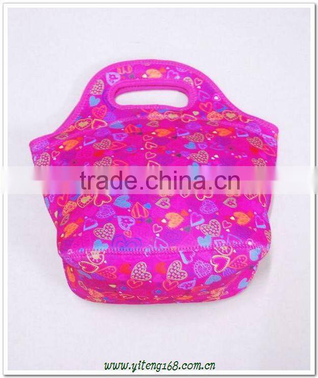 Insulated neoprene children lunch bag