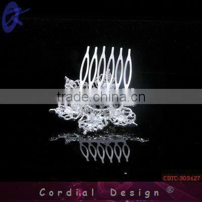New Arrival Fashion Rhinestone Tiara Crown Hair Comb Headband Accessory