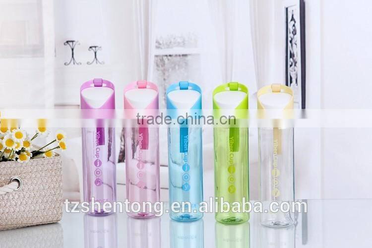 Narrow mouth portable bpa free plastic drinking water bottle YB-0195