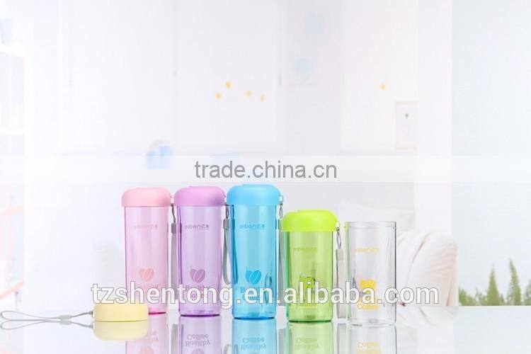 Wide mouth portable bpa free plastic drinking water bottle YB-0150,YB-0151