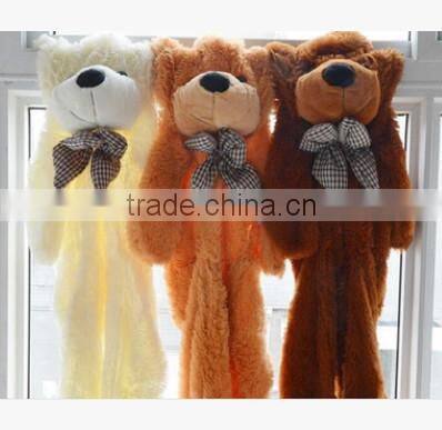 2015 hot sale unstuffed plush teddy bear/skin of plush teddy bear