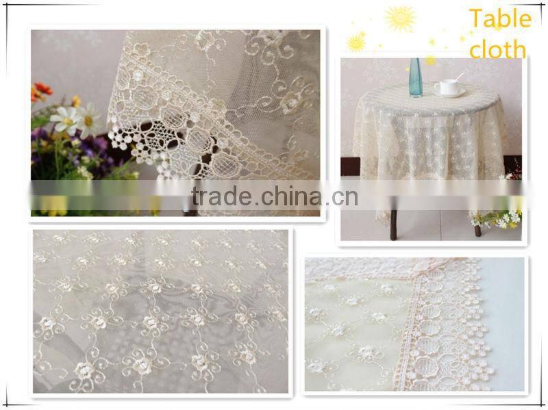 Embroidery lace table cloth