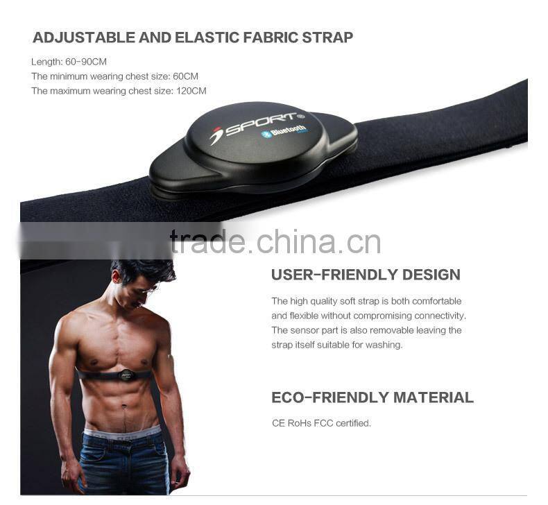 iOS and Android smart phone Bluetooth Heart Rate strap