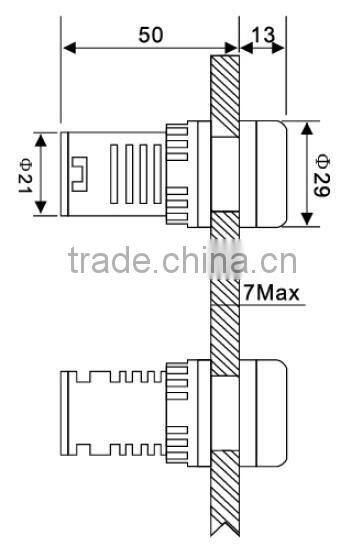 UTL New 2016 Led Signal Indicator Light OEM Color Flash Buzzer Button With Pilot Indicator Lamp