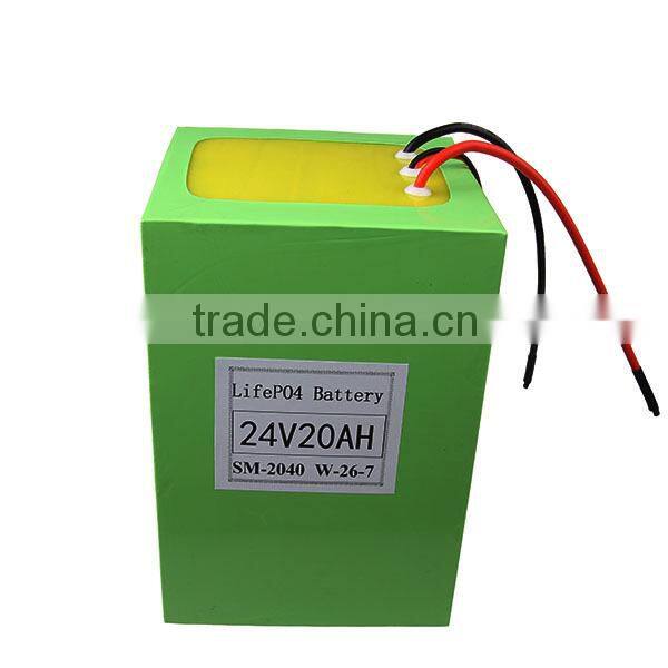 24V 20ah rechargeable battery pack for electric vehicles, motorcycles