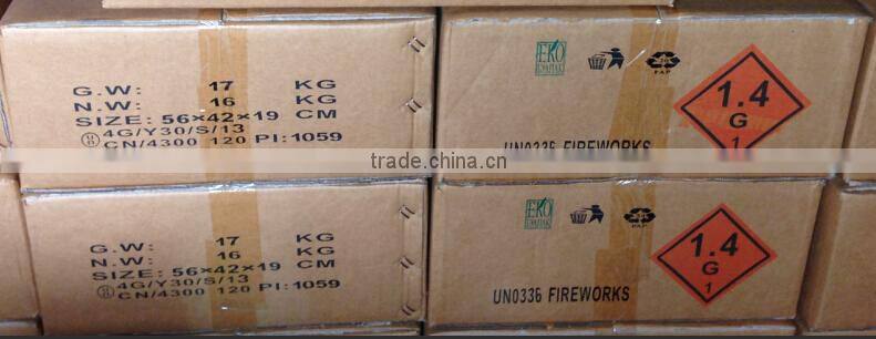 PS8004 8s 1.4G UN0336 Star Thunder 7" Hand-hold Roman Candle