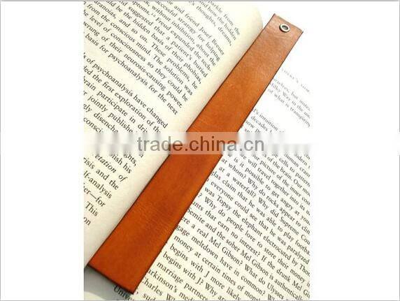 Custom handmade leather bookmark high quality leather bookmark for wholesale