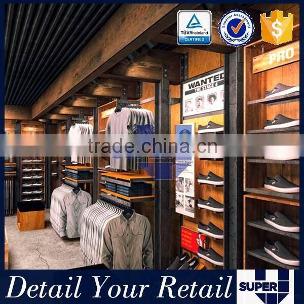 2016 Famous Brand Shop Durable Wall Mounted Shoe Display Rack