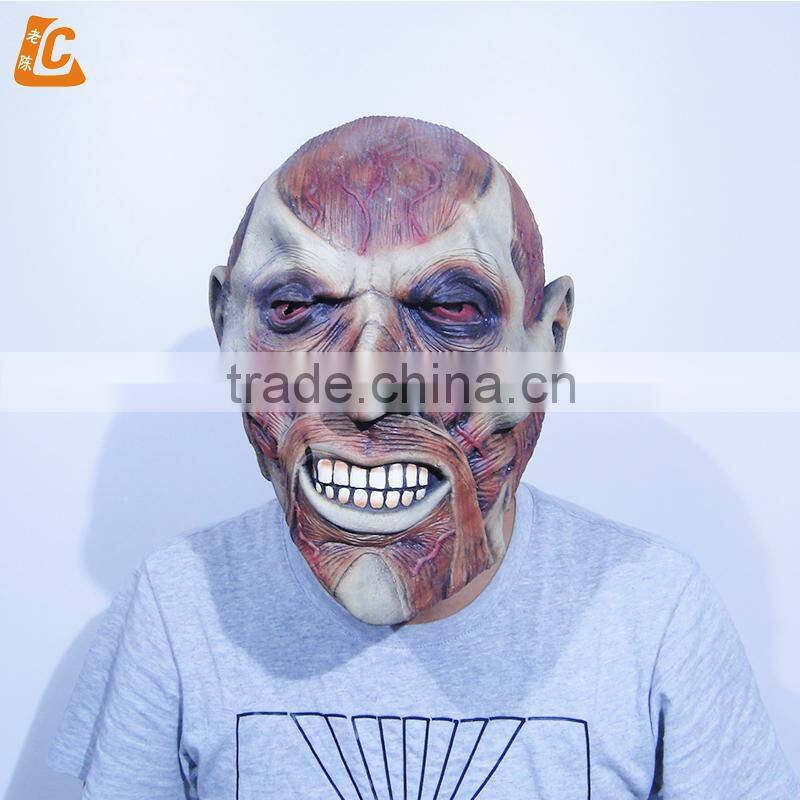 2015 halloween party scary cosplay rubber mask anime zombie latex aubis horror mask alien mask