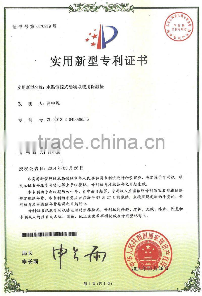 Energy security water mattress pad