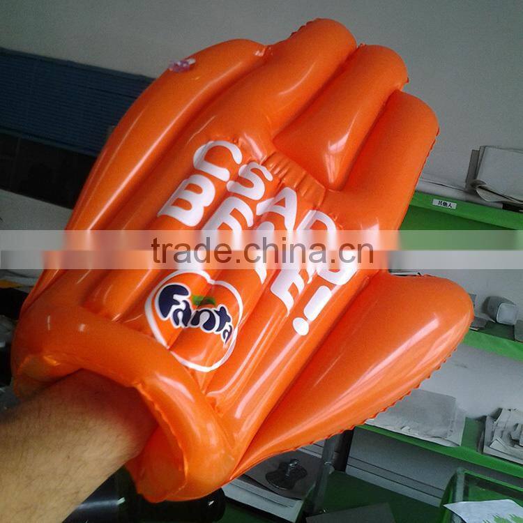 pvc inflatable cheer hand for prommotion, big hand for cheering