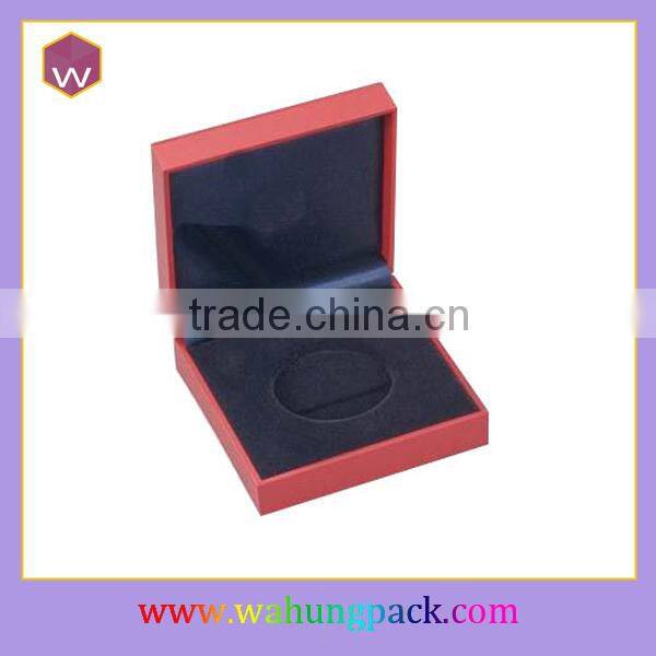2015 Newest Plastic Leather Medal Coin Gift Packaging Box Wholesale