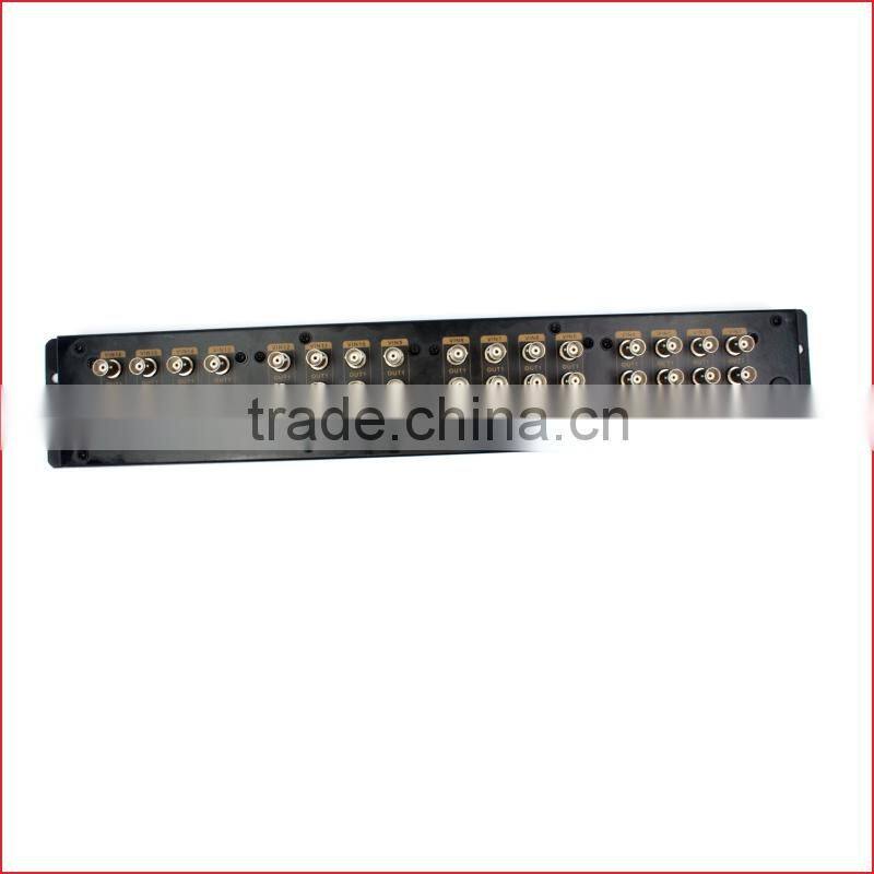 High quality 16 in 32 out BNC video distributor for safety system