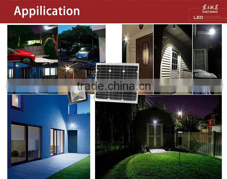 High Brightness PIR motion sensor 10w outdoor led solar flood light