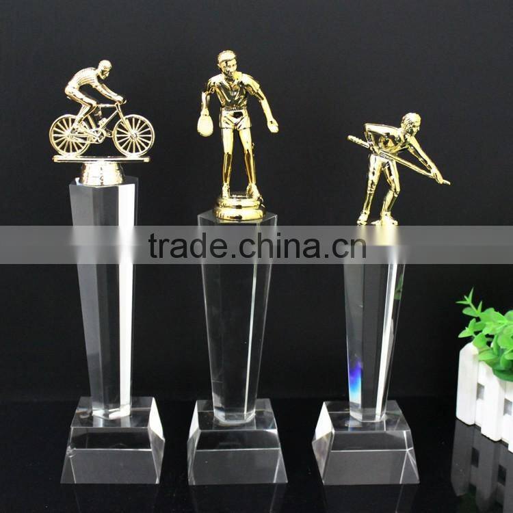 2016 cheap China New medal & crystal sports award trophy